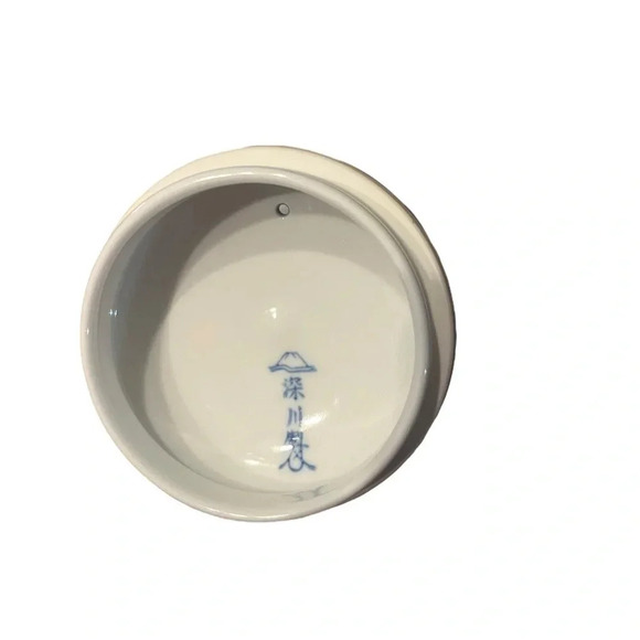 Fukagawa Seiji Peony Gold Mill Cobalt Blue Set Teapot  And 3 Tea Cups & … - Picture 6 of 15